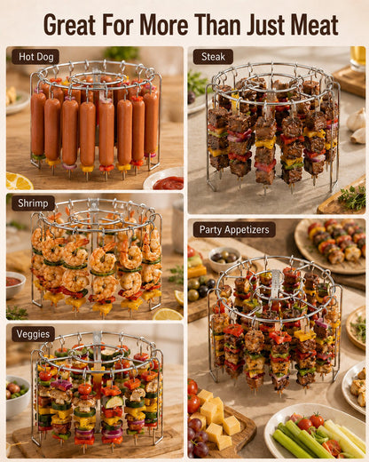 🔥Heat-Resistant Vertical Skewers Clavo Air Fryer Rack