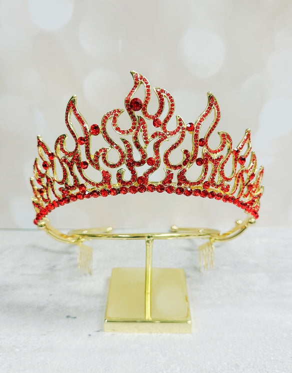 Men's Fleur De Lis Crown W/ Yellow Gemstones | NYC Costume Hat | Costume Headwear Shop