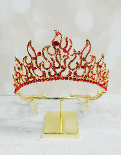 Men's Fleur De Lis Crown W/ Yellow Gemstones | NYC Costume Hat | Costume Headwear Shop
