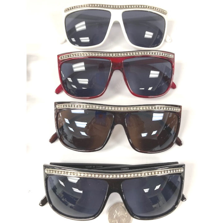 1980's Style Frames w/ Gemstone Top | Novelty Sunglasses NYC | Costume Eyewear