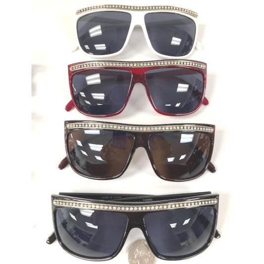 1980's Style Frames w/ Gemstone Top | Novelty Sunglasses NYC | Costume Eyewear