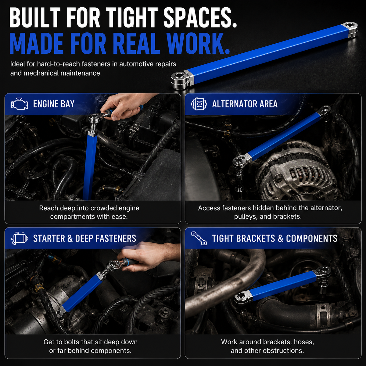 🔥 50% OFF Off -set Extension Wrench – Reach Tight Spaces with Ease