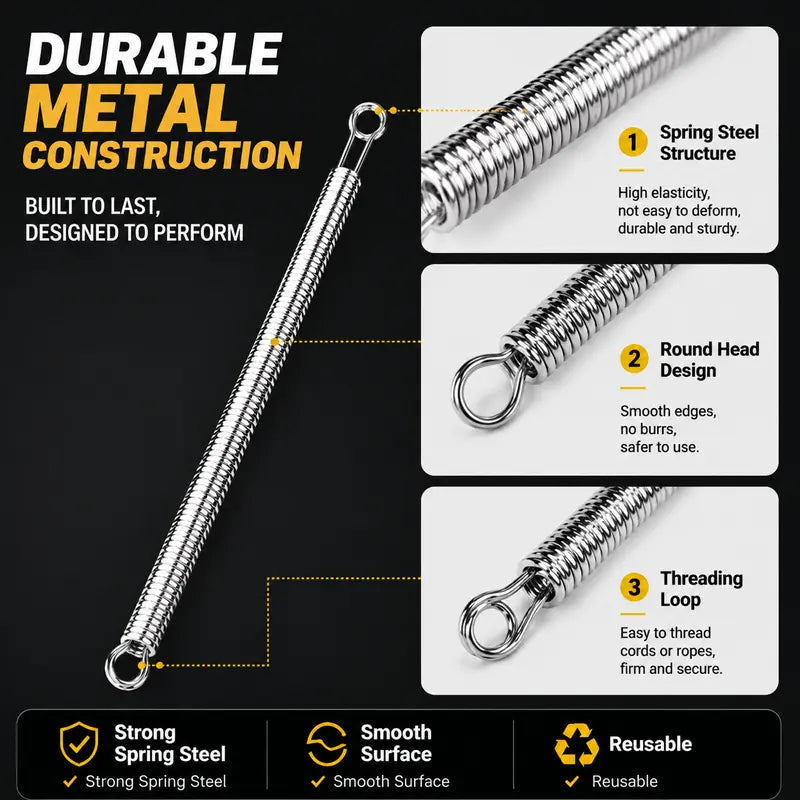 🧵 Flexible Drawstring Threader Tool – 5 PCS Stainless Steel Cord Repair Set
