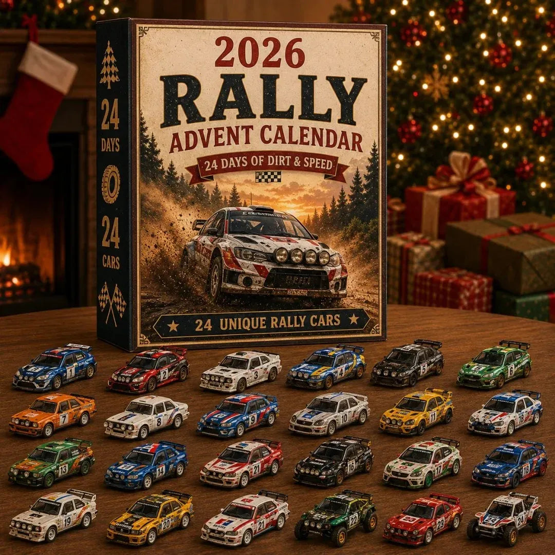Race to Christmas – 24-Day Rally Car Advent Calendar for Racing Fans