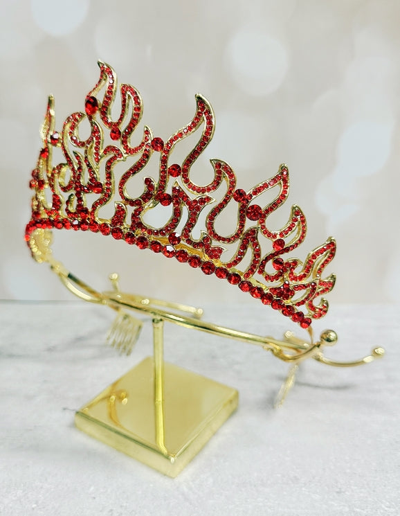Men's Fleur De Lis Crown W/ Yellow Gemstones | NYC Costume Hat | Costume Headwear Shop