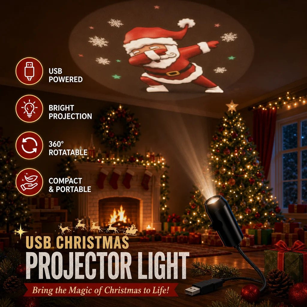HD Christmas Scene Projector – Pick Your Perfect Festive Display (6 or 10 Scenes)