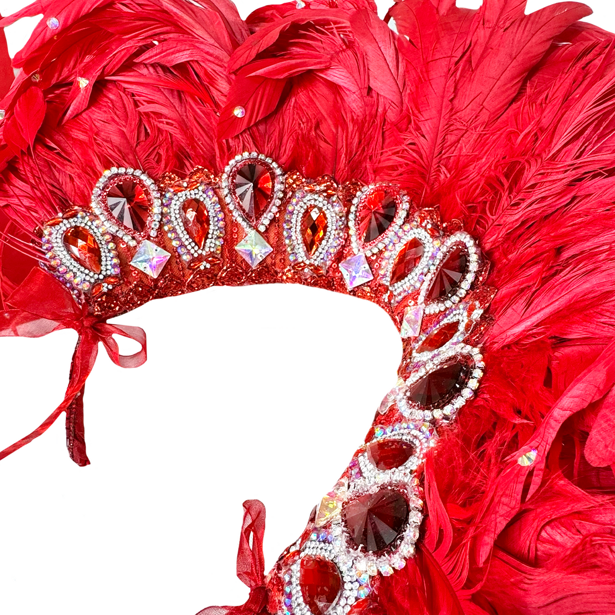 Royal Feather Carnival Neck Piece by Abraham Poderoso | NYC Costume Shop | Halloween & Cosplay Store