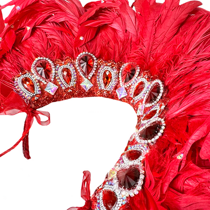Royal Feather Carnival Neck Piece by Abraham Poderoso | NYC Costume Shop | Halloween & Cosplay Store