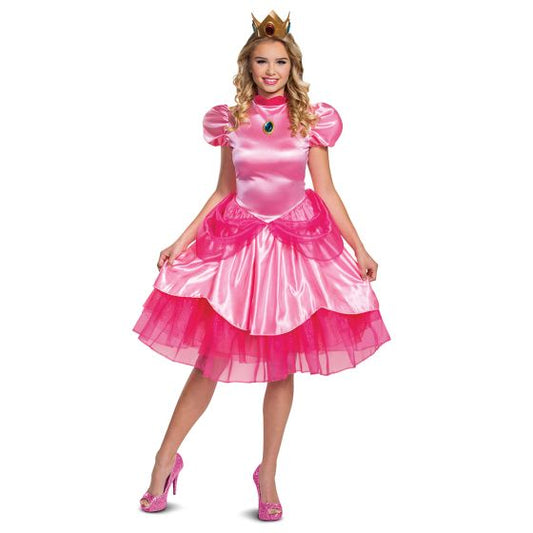 Princess Peach Deluxe Adult Costume | Womens Halloween Costume NYC | Cosplay Costume Shop