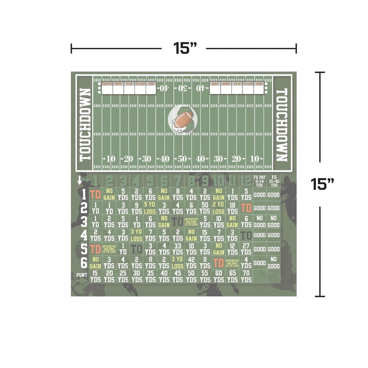 🏈 Football Game Board – Roll, Score & Win! 🎯