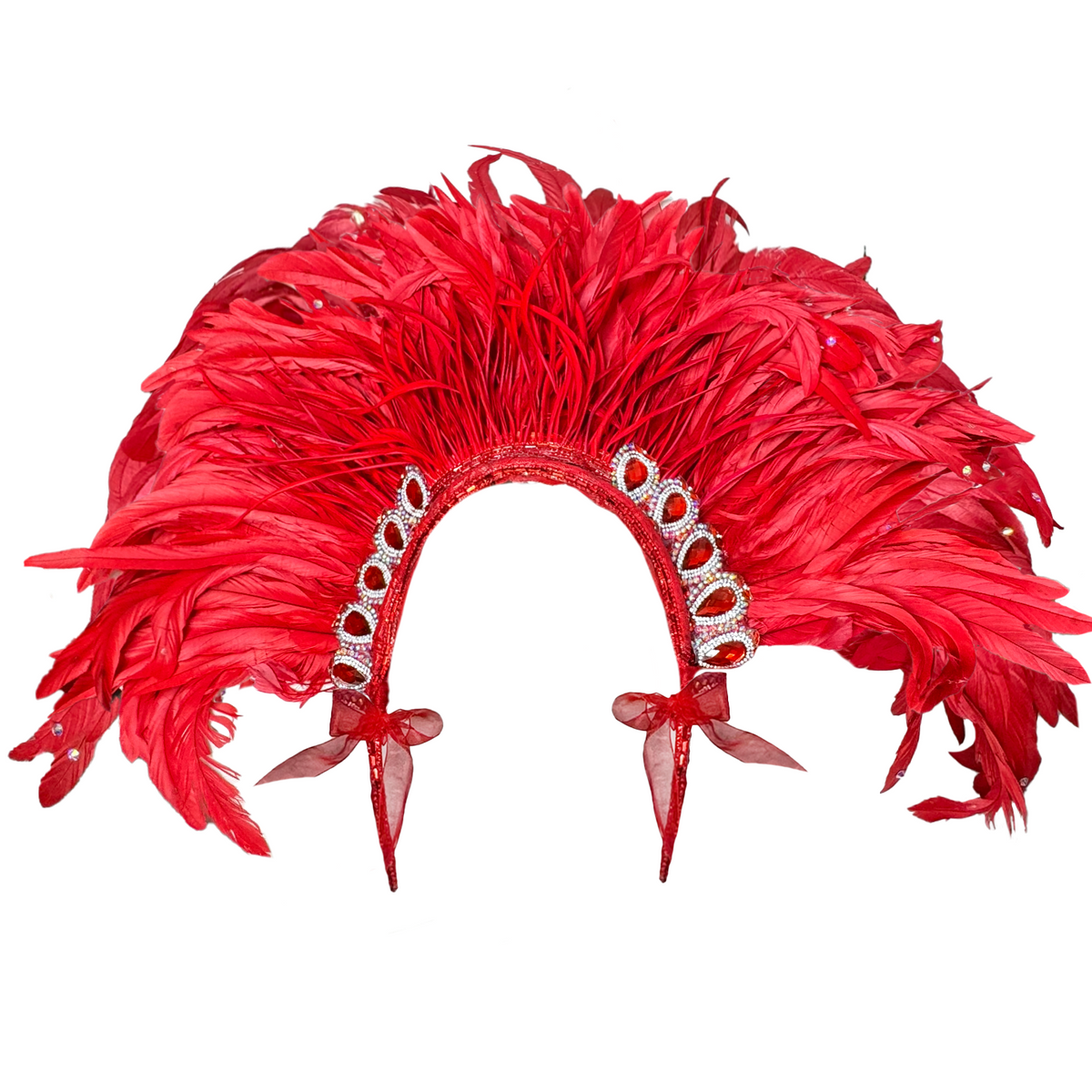 Royal Feather Carnival Neck Piece by Abraham Poderoso | NYC Costume Shop | Halloween & Cosplay Store