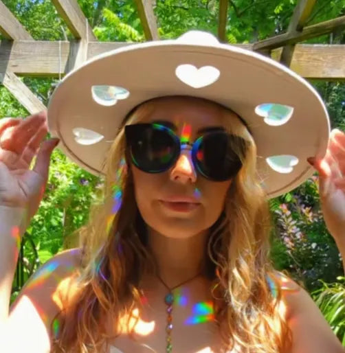 🏆Flash Sale⚡ 50K+ SOLD! Almost Gone-💥🔥Suncatcher Cowgirl Straw Prism Hat