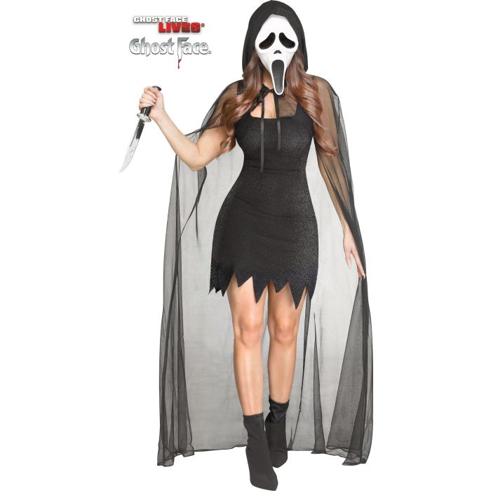 Ghost Face 30th Anniversary Ladies Adult Costume | Halloween Costume NYC | Cosplay Costume Shop