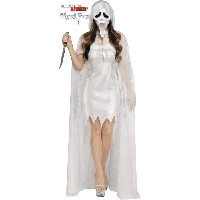 Ghost Face 30th Anniversary Ladies Adult Costume | Halloween Costume NYC | Cosplay Costume Shop