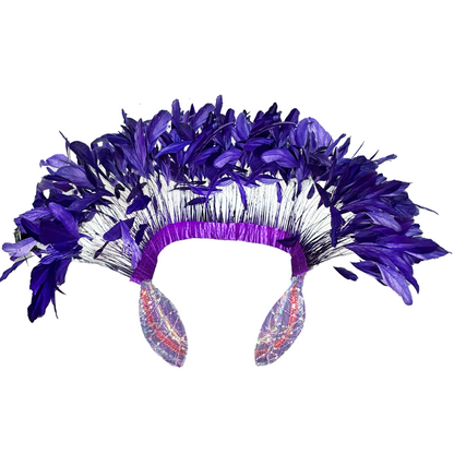 Royal Feather Carnival Neck Piece by Abraham Poderoso | NYC Costume Shop | Halloween & Cosplay Store