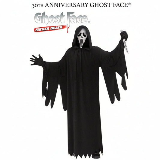 Ghost Face 30th Anniversary Plus Size Costume | Halloween Costume NYC | Cosplay Costume Shop