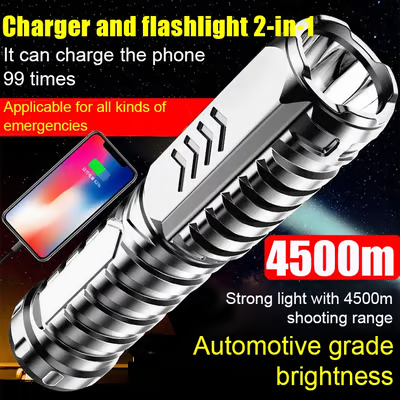 Multifunctional Rechargeable Flashlight