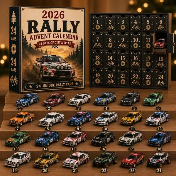 Race to Christmas – 24-Day Rally Car Advent Calendar for Racing Fans