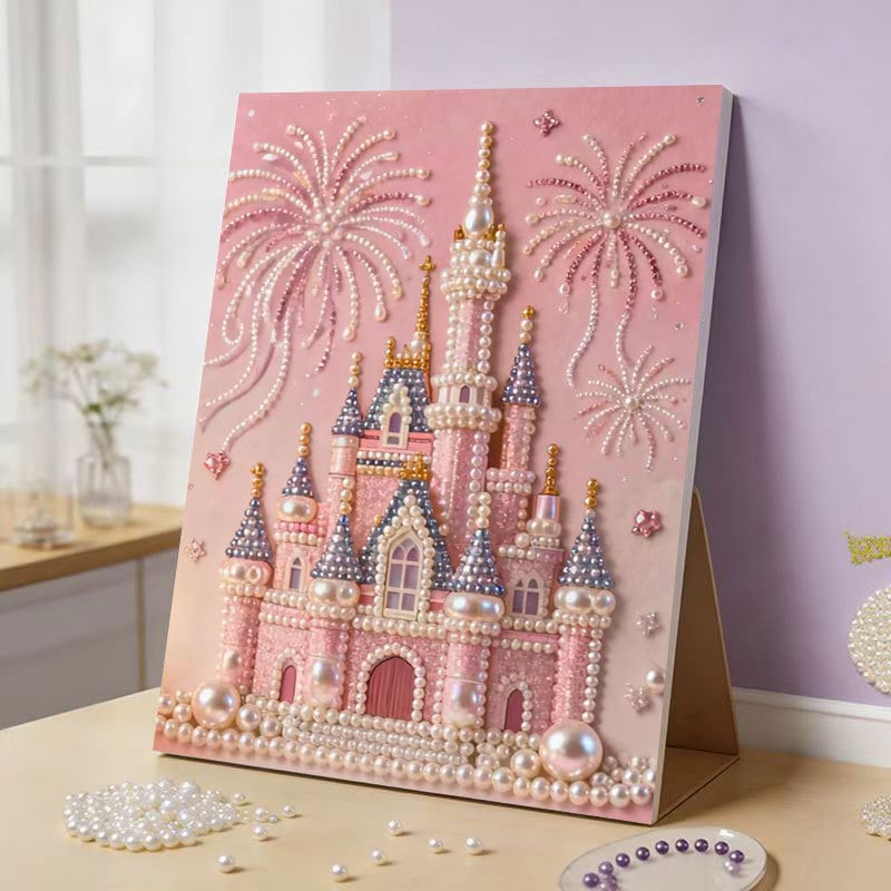 ⚡️Buy 2 Free Shipping🏰✨DIY Beaded Art Kit - Castle Pearl Painting