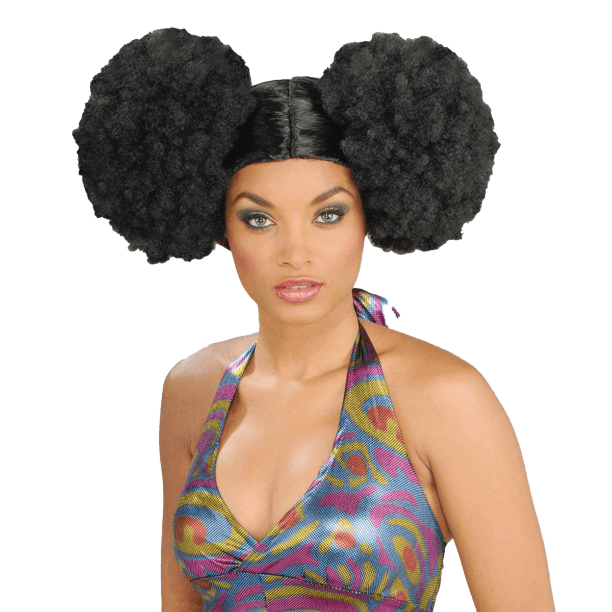1970s Black Afro Puff Adult Wig | NYC Costume Wig | Cosplay Wig Shop