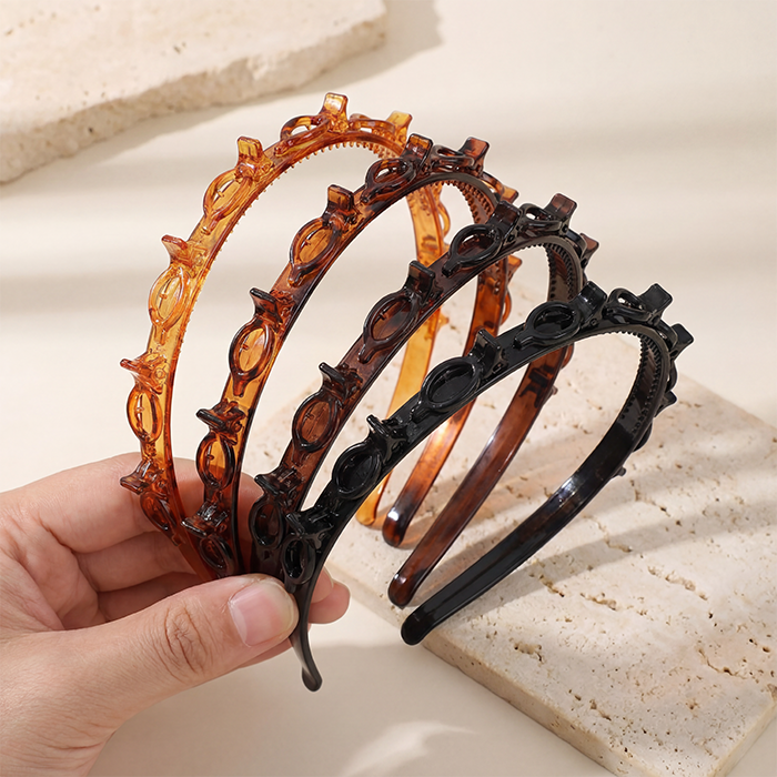 Women's Lacholin Minimalist Resin Headbands (4-Pack)
