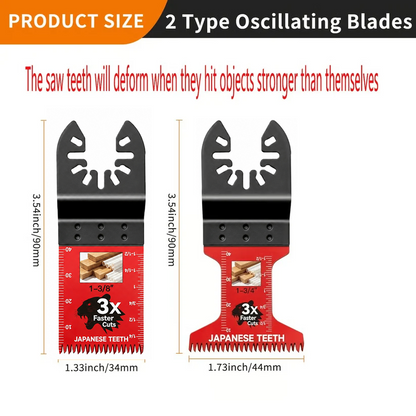 🪚 49% OFF Today Only – Japanese-Tooth Oscillating Saw Blades, Universal Fit, 10–50 Pcs