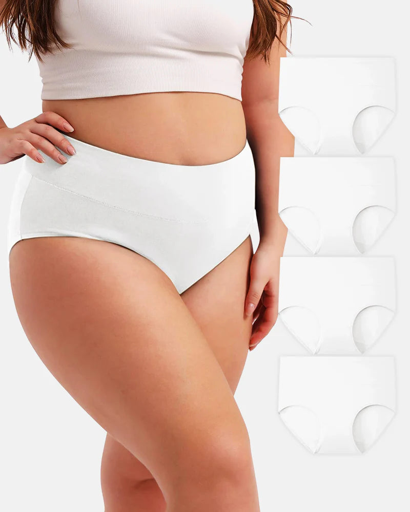 🔥Limited Time 70% Off✨Full-Figured High-Waisted Comfort Underwear 4-Pack