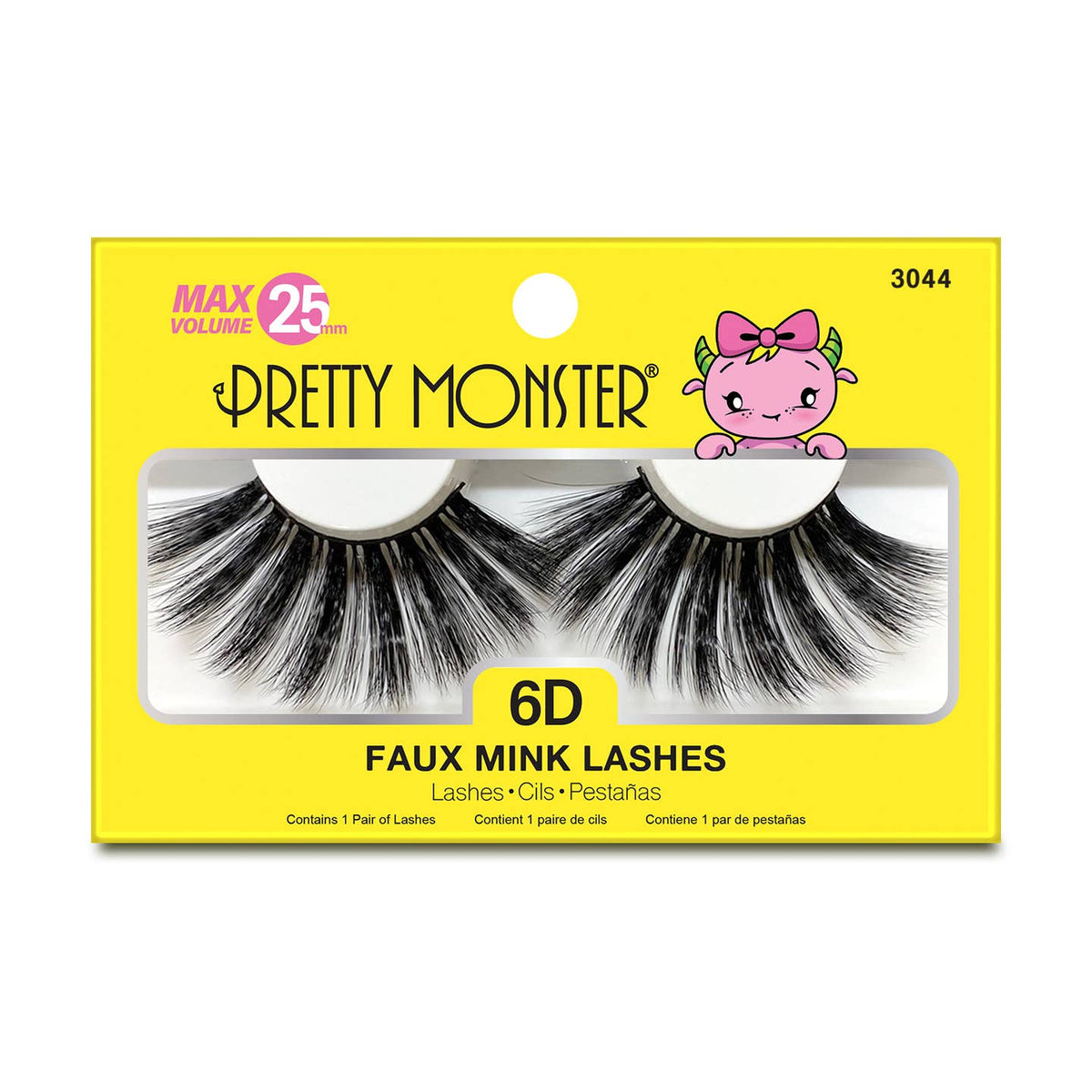 Pretty Monster - Max Volume 6D Faux Mink Lashes | Costume Makeup NYC | SFX Makeup Shop