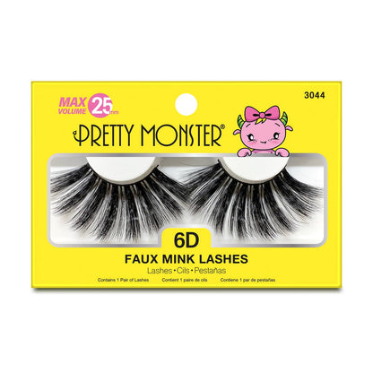 Pretty Monster - Max Volume 6D Faux Mink Lashes | Costume Makeup NYC | SFX Makeup Shop