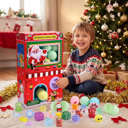 2026 Christmas 24-Day Advent Calendar Gift Set - Dumpling Squishies, Glitter Fidget Toys, Blind Box Quirky Whimsical Stress-Relief Indoor Recreation Gifts for Kids