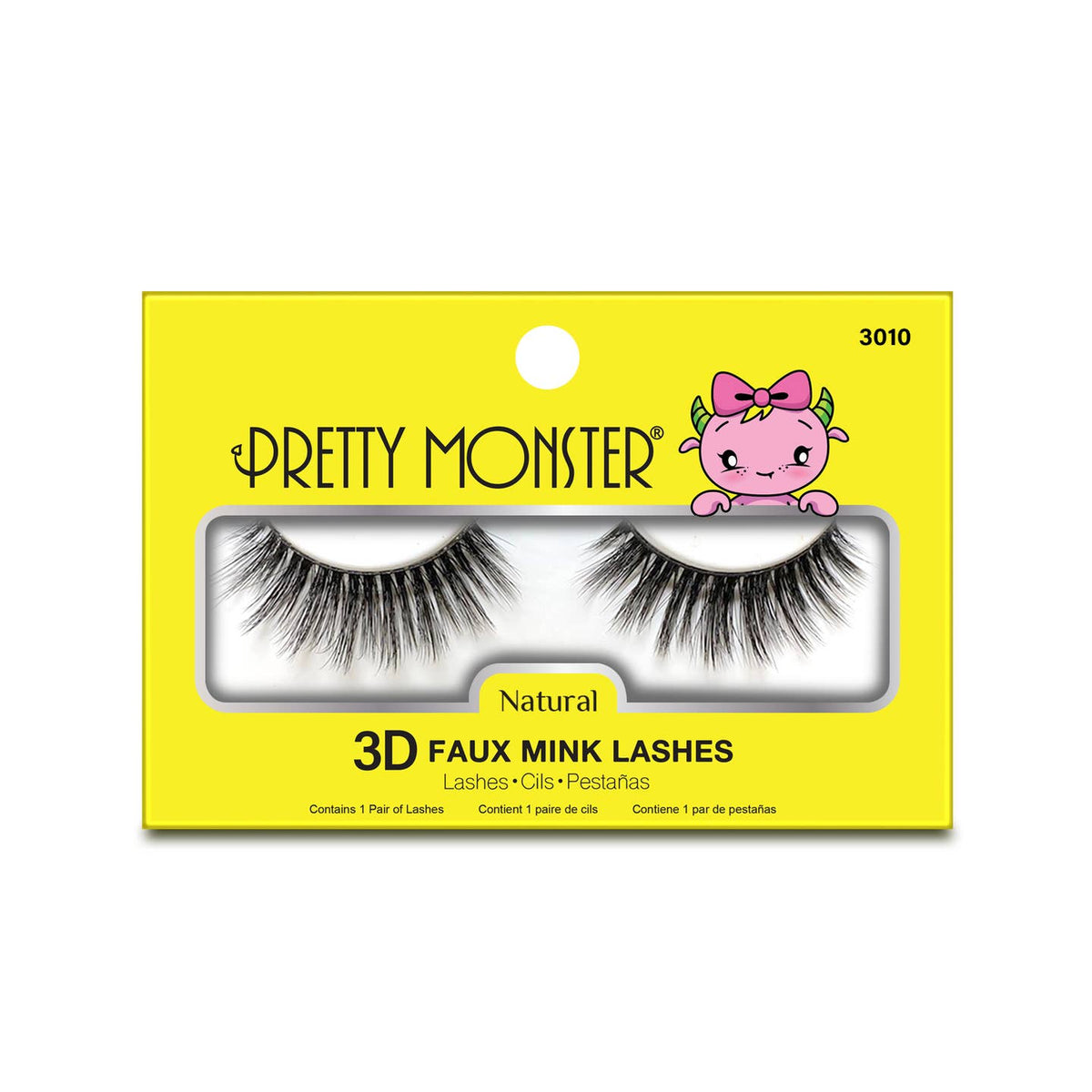 Pretty Monster - Natural 3D Faux Mink Lashes | Costume Makeup NYC | SFX Makeup Shop
