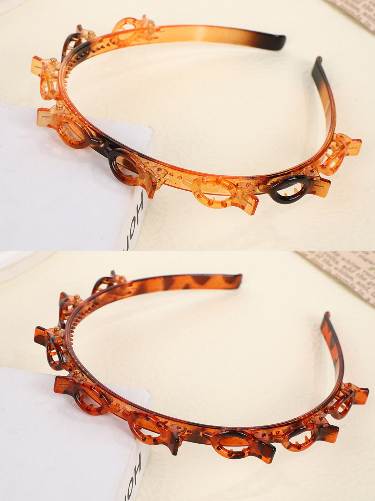 Women's Lacholin Minimalist Resin Headbands (4-Pack)