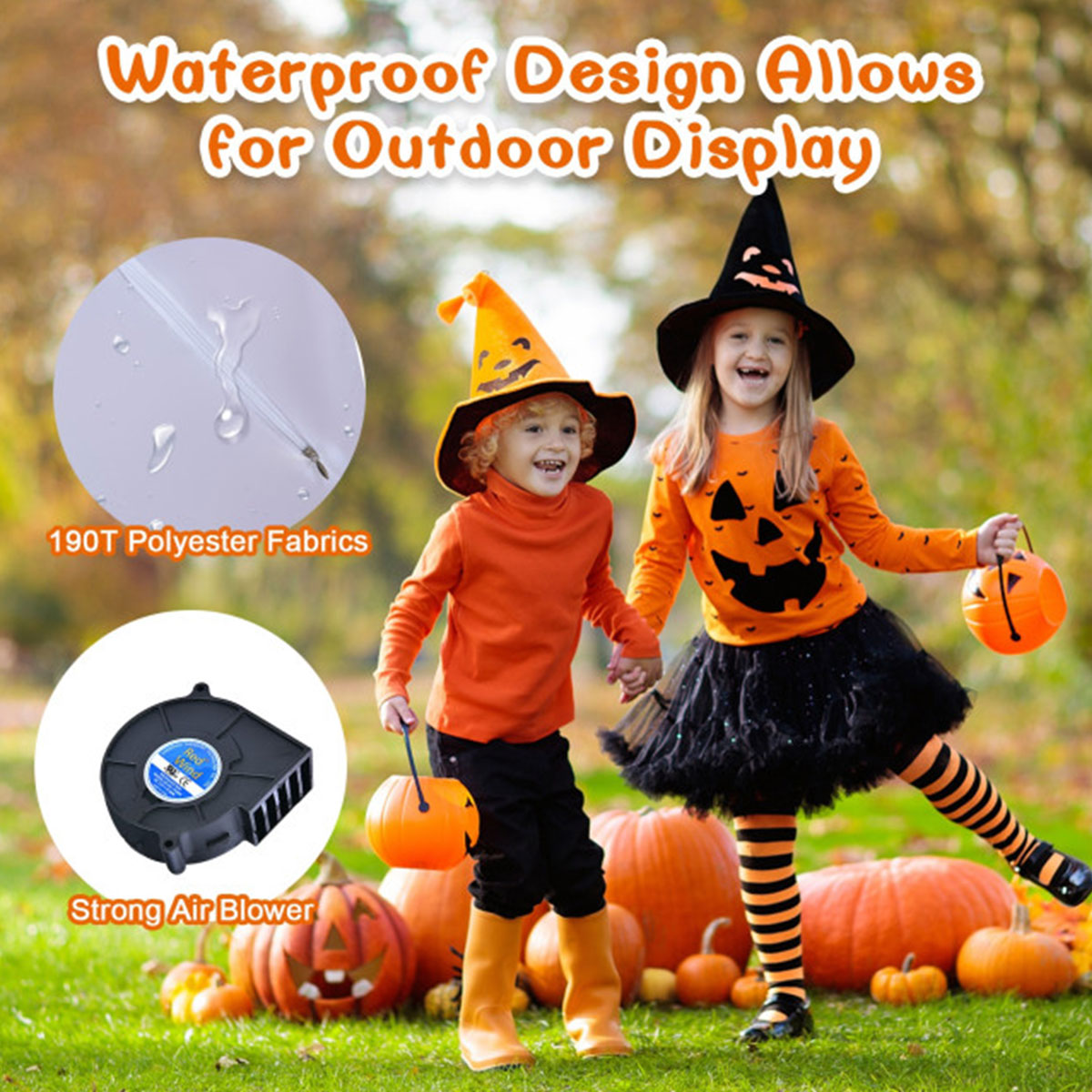 3-Ft. Inflatable Halloween Eyeballs (Set of 2)