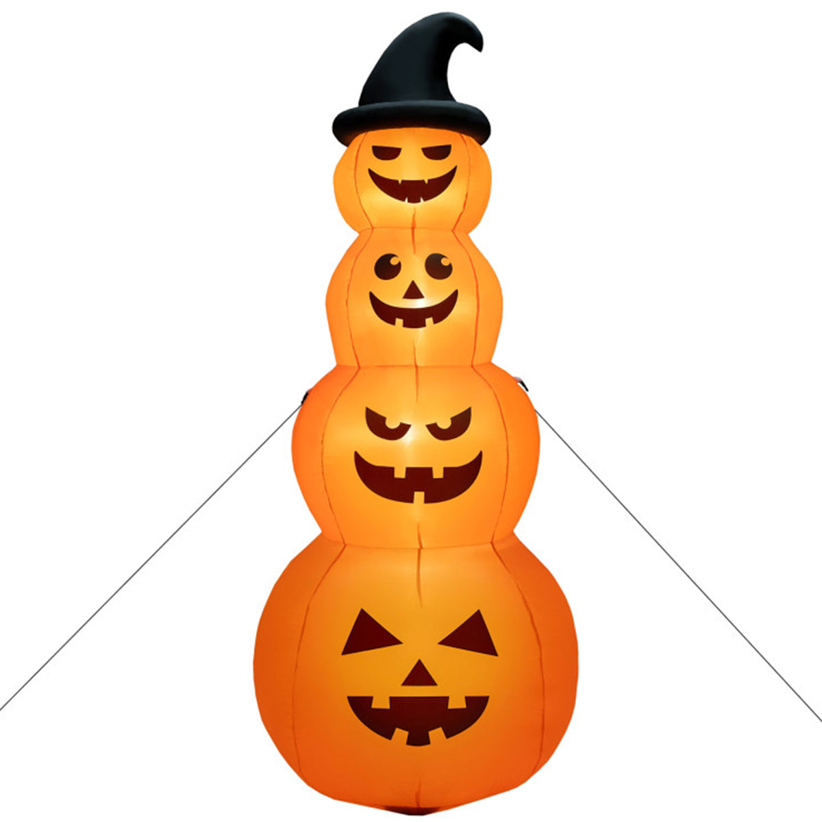 8' Inflatable Halloween Pumpkin Stack