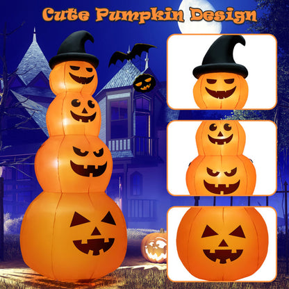 8' Inflatable Halloween Pumpkin Stack