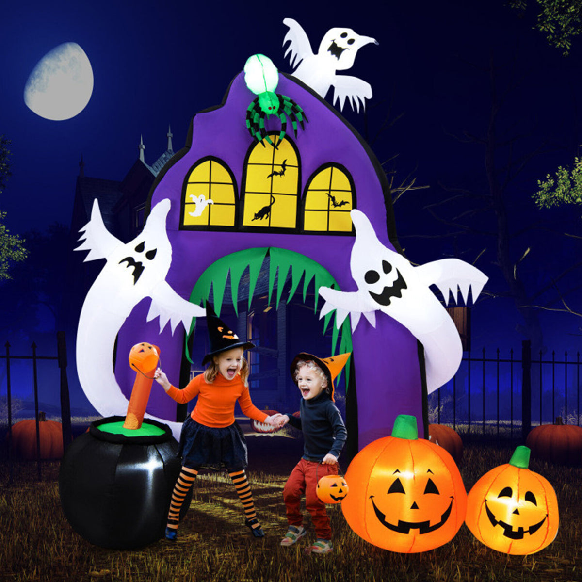 9' Inflatable Halloween Castle Archway - primary product image