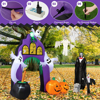 9' Inflatable Halloween Castle Archway