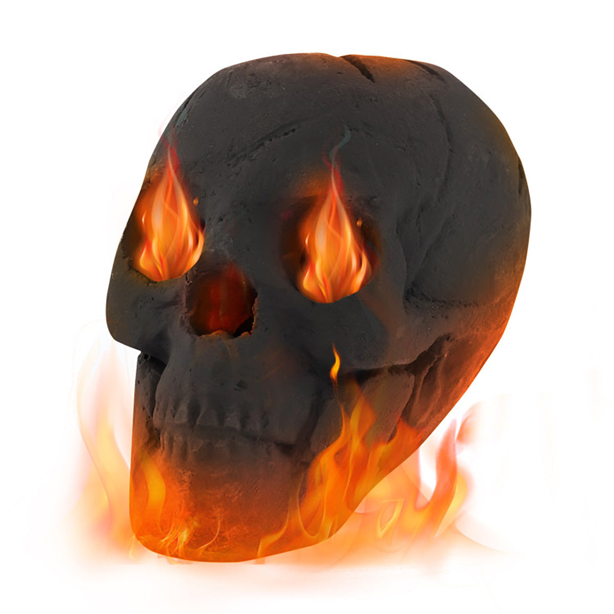 Ceramic Fireproof Fire Pit Skull