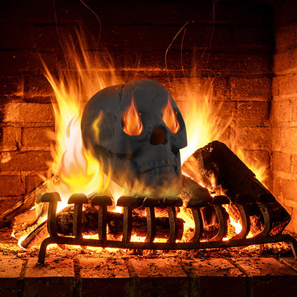 Ceramic Fireproof Fire Pit Skull
