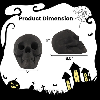Ceramic Fireproof Fire Pit Skull