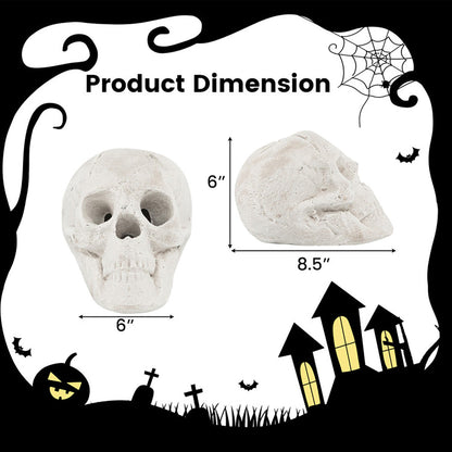 Ceramic Fireproof Fire Pit Skull
