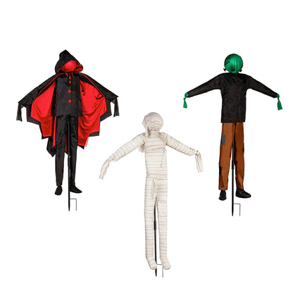 Lighted Outdoor Monster Stakes (Set of 3)