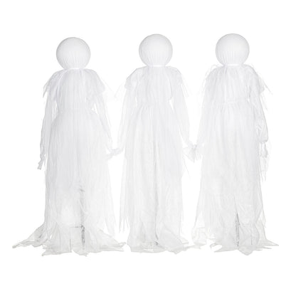 Lighted Outdoor Phantom Ghost Stakes (Set of 3)