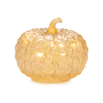 Illuminated Textured Pumpkin Set (Set of 3)