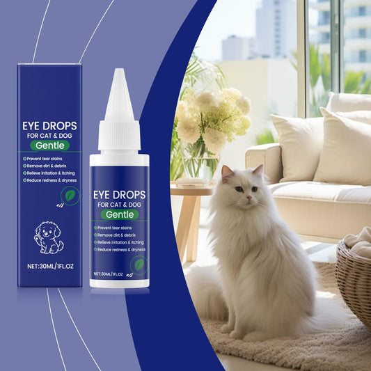 🏆Flash Sale⚡ 50K+ SOLD! 🐶Eye Drops for Cat & Dog, Prevent Tear Stains Remove Dirt