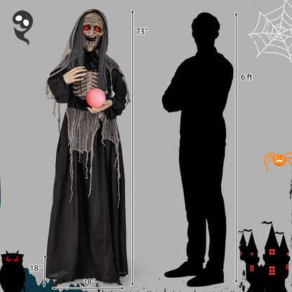 6 Ft. Mechanized Witch
