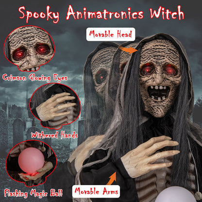 6 Ft. Mechanized Witch