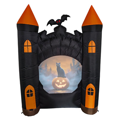 7' Animated Inflatable Haunted Castle