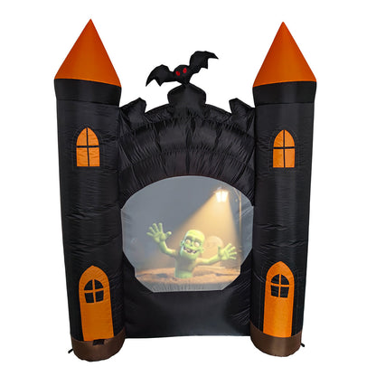 7' Animated Inflatable Haunted Castle