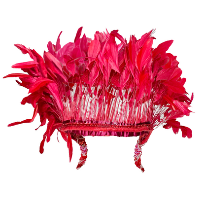Royal Feather Carnival Neck Piece by Abraham Poderoso | NYC Costume Shop | Halloween & Cosplay Store